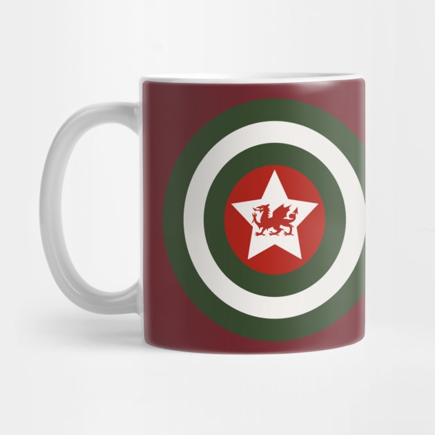 Captain Cymru, Welsh supporter shield by Teessential